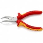 Длинногубцы диэлектрические Knipex 160мм с режущими кромками, изогнутые VDE 1000V изображение 2