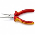 Круглогубцы прямые Knipex диэлектрические 160мм с двухкомпонентными ручками VDE 1000V изображение 2