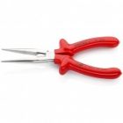 Длинногубцы прямые диэлектрические Knipex 200мм с режущими кромками хромированные VDE 1000V изображение 2