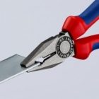 Пассатижи комбинированные Knipex 180мм фосфатированные с двухкомпонентными рукоятками изображение 7