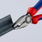 Пассатижи комбинированные Knipex 180мм фосфатированные с двухкомпонентными рукоятками изображение 6