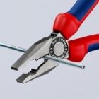 Пассатижи комбинированные Knipex 180мм фосфатированные с двухкомпонентными рукоятками изображение 8