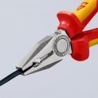 Пассатижи Knipex хромированные 200мм с изолированными двухкомпонентными рукоятками VDE 1000V изображение 7