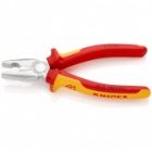 Пассатижи Knipex хромированные 200мм с изолированными двухкомпонентными рукоятками VDE 1000V изображение 2