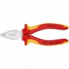 Пассатижи Knipex хромированные 160мм с изолированными двухкомпонентными рукоятками VDE 1000V изображение 3