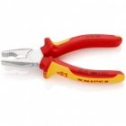 Пассатижи Knipex хромированные 160мм с изолированными двухкомпонентными рукоятками VDE 1000V изображение 2