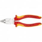 Пассатижи Knipex хромированные 190мм с изолированными двухкомпонентными рукоятками VDE 1000V изображение 3