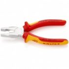 Пассатижи Knipex хромированные 190мм с изолированными двухкомпонентными рукоятками VDE 1000V изображение 2