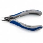 Прецизионные боковые кусачки Knipex 125мм для электроники вороненые с двухкомпонентными рукоятками изображение 3