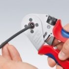 Инструмент Knipex для тетрагональной опрессовки точеных контактов хромированные 230 мм изображение 2