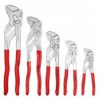 Набор переставных клещей-гаечных ключей Knipex хром 125/150/180/250/300 в сумке 5 штук изображение 2