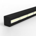 Светильник светодиодный Вартон Mercury LED Mall 1460х66х58мм опал 44W 4200K RAL9005 черный матовый изображение 3
