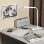 Светильник светодиодный настольный ЭРА NLED-474-10W-W белый, USB и беспроводная зарядка устройств изображение 13