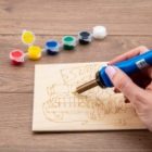 Выжигатель-паяльник Rexant 30Вт (6 насадок) + краски изображение 4