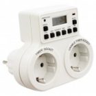 Розетка с таймером Feron TM25 3500W/16A 230V недельная на две розетки изображение 2