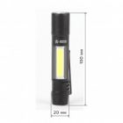 Фонарь Армия России MB-702 Сапер COB 1,5W, алюминиевый, отвертки, магнит, клипса, батареи 1хAAA изображение 4
