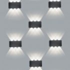 Светильник светодиодный уличный настенный Feron DH101 6x1W 4000K 230V 450Lm IP54 черный изображение 2
