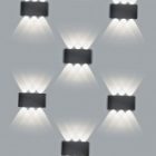 Светильник светодиодный уличный настенный Feron DH101 6x1W 4000K 230V 450Lm IP54 белый изображение 3