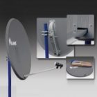 Антенна Lans перфорированная офсетная-120 с азимутальной фиксированной подвеской темная изображение 2