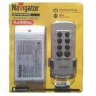Дистанционный выключатель Navigator NRC-SW01-1V1-6 с радиопультом на 6 каналов 6х1000Вт изображение 2