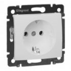 Розетка Legrand Valena с заземлением белая изображение 2