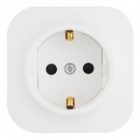 Накладная розетка Legrand Quteo с заземлением со шторками белая изображение 2