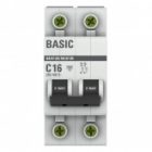 Автоматический выключатель EKF Basic ВА 47-29 2P 16А (C) 4,5кА (автомат электрический) изображение 4