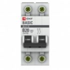 Автоматический выключатель EKF Basic ВА 47-29 2P 20А (B) 4,5кА (автомат электрический) изображение 2