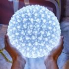 Шар светодиодный 220V, диаметр 20см, 200LED, цвет белый IP20 изображение 4
