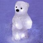 Акриловая светодиодная фигура Медвежонок, 10LED 12х22х13см, питание от 3AAA (не входят в комплект) изображение 3