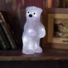 Акриловая светодиодная фигура Медвежонок, 10LED 12х22х13см, питание от 3AAA (не входят в комплект) изображение 14