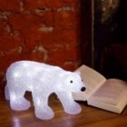 Акриловая светодиодная фигура Медведь, 24LED 34.5х12х17см, питание от 3AA (не входят в комплект) изображение 7