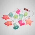 Гирлянда светодиодная Новый год 1,5 м, прозрачный ПВХ, 10 LED, теплый белый, питание 2 x АА изображение 5