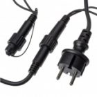 Гирлянда светодиодная TDM Шарики 100LED, 10м, многоцветн, каучук черный, посл.подключ., 250В, IP65 изображение 4