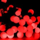 Гирлянда мультишарики D17,5мм, 20м, черный ПВХ, IP65 230V 200LED, цвет красный изображение 2