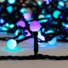 Гирлянда мультишарики D13мм, 20м, черный ПВХ, IP65 230V 200LED, цвет RGB изображение 11