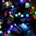 Гирлянда мультишарики D17,5мм, 10м, черный ПВХ, IP65 230V 100LED, цвет RGB изображение 4