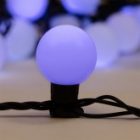 Гирлянда мультишарики D45мм, 10м, черный ПВХ, IP65 230V 40LED, цвет белый изображение 4