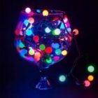 Гирлянда мультишарики D45мм, 10м, черный ПВХ, IP65 230V 40LED, цвет RGB изображение 6