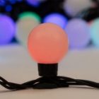 Гирлянда мультишарики D45мм, 10м, черный ПВХ, IP65 230V 40LED, цвет RGB изображение 10
