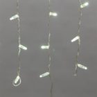 Гирлянда бахрома светодиодная 4,8х0,6м 176LED белый IP44, постоянное свечение,прозрачный провод изображение 7