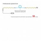 Удлинитель ЭРА ENIT-10 для подключения низковольтных гирлянд, 24В, IP44, 10m изображение 2
