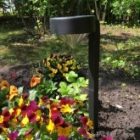 Светильник садовый ЭРА SL-PL42-DMD на солнечной батарее, пластик, черный, 42см изображение 3