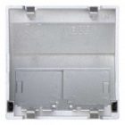 Адаптер наклонный 45х45мм Simon K45 на 2 коннектор RJ45 CJ545U(F), CJ645U(F) со шторкой, алюминий изображение 2