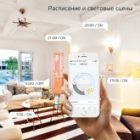 Светодиодная лампа филаментная Gauss Smart Home DIM E27 ST64 Golden 7 Вт изображение 6