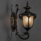 Светильник садово-парковый Флоренция Feron PL4041 E27 270х175х410мм черное золото (на стену вверх) изображение 2