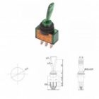 Тумблер Rexant 12V 20А (3c) Вкл/Выкл однополюсный с зеленой подсветкой изображение 2
