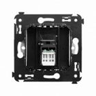 Компьютерная розетка RJ-45 в стену DKC Avanti кат.5e одинарная, черный матовый изображение 3