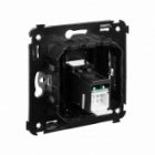 Компьютерная розетка RJ-45 в стену DKC Avanti кат.5e одинарная, черный матовый изображение 4