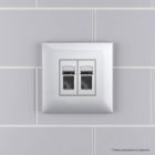 Компьютерная розетка RJ-45 в стену DKC Avanti кат.5e двойная, закаленная сталь изображение 6